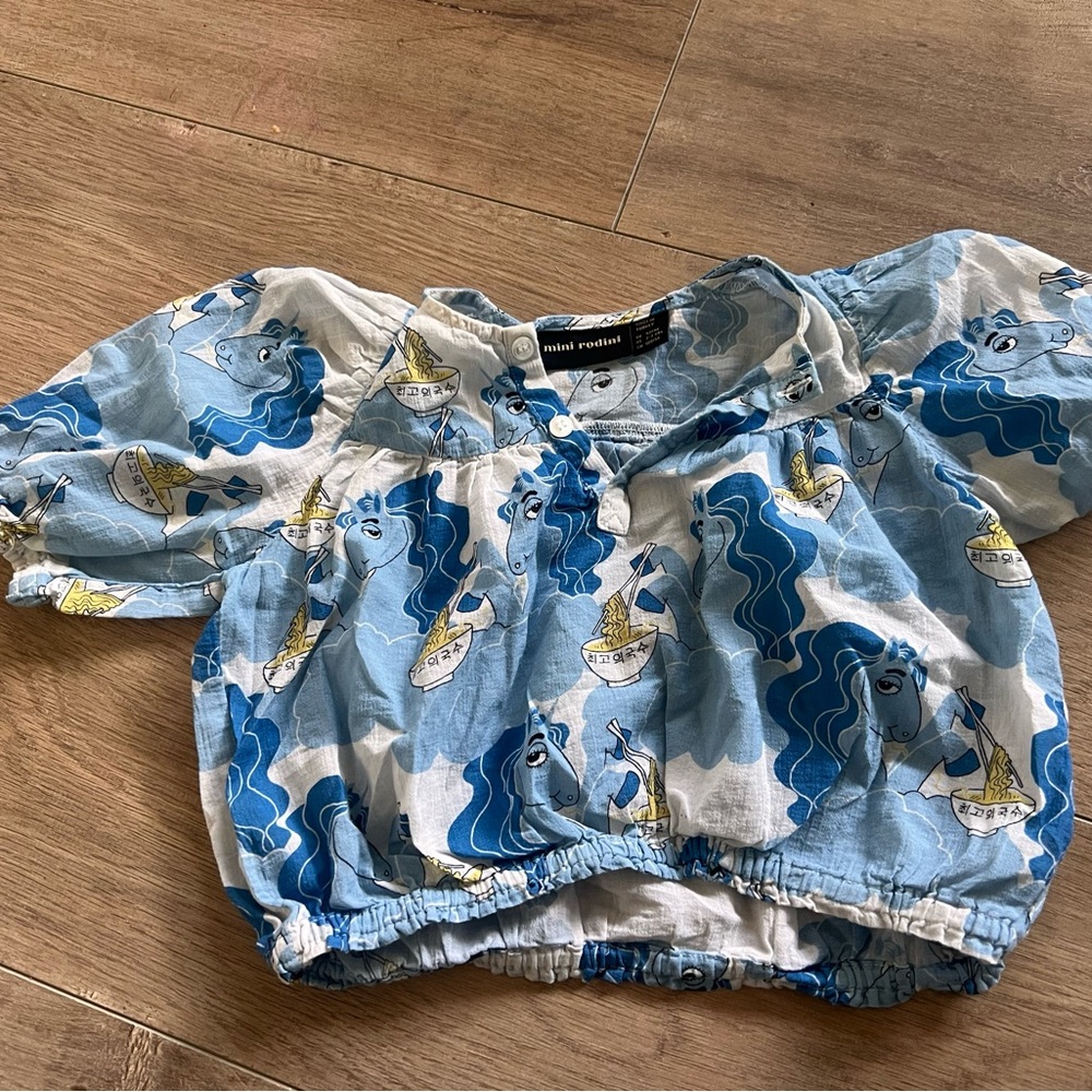 Mini Rodini Blue Kids Shirt